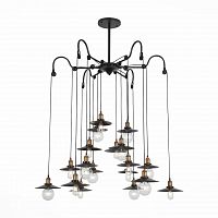 подвесная светодионая люстра st luce curiosita sl270.403.18 коричневая в Сочи