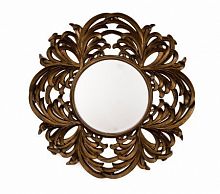 зеркало круглое большое в резной раме round leaf в Сочи