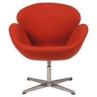 кресло swan chair красное в Сочи