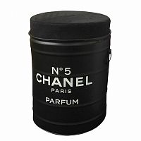 декоративная бочка-пуф chanel №5 black m в Сочи