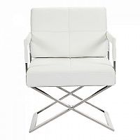 кресло aster x chair кожа белое в Сочи
