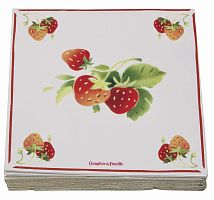 салфетки бумажные клубника comptoir de famille в Сочи