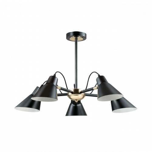 потолочная люстра lumion naomi 3709/5c черная в Сочи