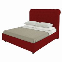 кровать подростковая с каретной стяжкой 140х200 красная sweet dreams в Сочи