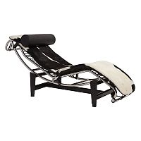 шезлонг chaise longue lc4 черно-белый в Сочи