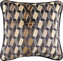 подушка декоративная синяя в мелкий ромб weave в Сочи