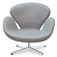 кресло swan chair темно-серое в Сочи