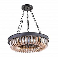 люстра terra black amber d50 черная, стекло янтарного цвета в Сочи