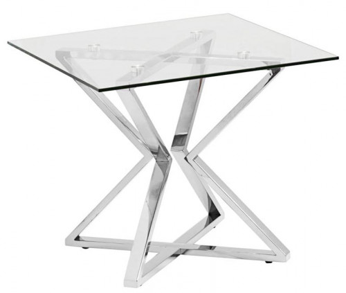 стол журнальный cube silver хром в Сочи
