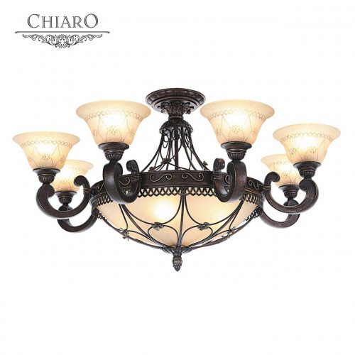 потолочная люстра chiaro айвенго 382012812 бежевая в Сочи