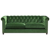 диван chesterfield 2.0 прямой зеленый в Сочи
