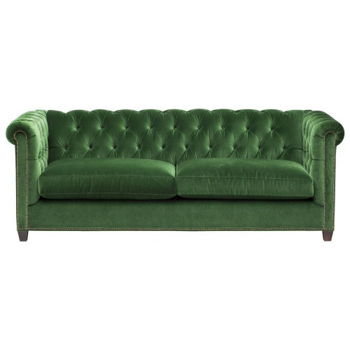 диван chesterfield 2.0 прямой зеленый в Сочи