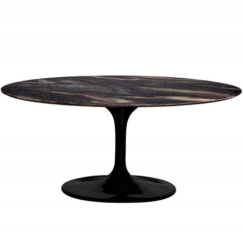 стол обеденный овальный cippolo черный в Сочи