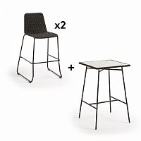 комплект мебели pack 624 freeman стол + 2 стула от la forma (ex julia grup) в Сочи