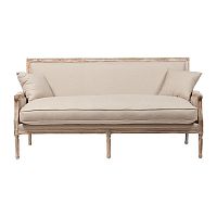 диван auguste salon bench with burlap прямой бежевый в Сочи