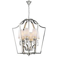 люстра presidential 6 от delight collection белая/никель в Сочи