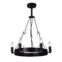 дизайнерская подвесная люстра arte lamp bastiglia a8811sp-6bk черная в Сочи