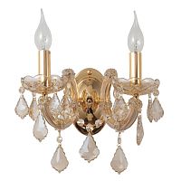 бра crystal lux ines ap2 gold/amber в Сочи