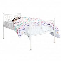 кованая кровать детская 80х190 белая лацио kids в Сочи
