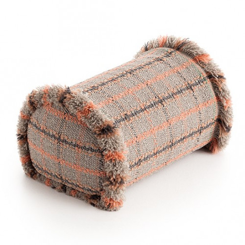 подушка большая-рол tartan terracotta от gan в Сочи
