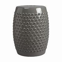 керамический столик-табурет cutwork garden stool серый в Сочи