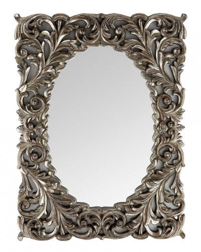 зеркало прямоугольное настенное серебро массимо florentine silver в Сочи