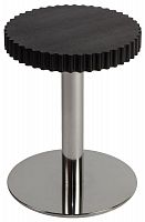 стол журнальный onduline 1 - ash wengé stained chromed metal 180392-1 черный в Сочи