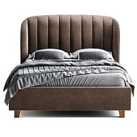 кровать двуспальная 160х200 коричневая tulip в Сочи