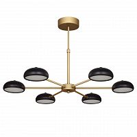 подвесная светодиодная люстра f-promo salvator 2501-6p черная в Сочи