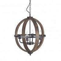 люстра на 4 рожка коричневого цвета в Сочи