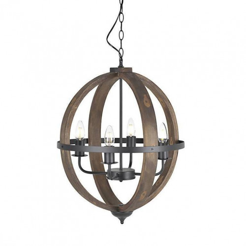 люстра на 4 рожка коричневого цвета в Сочи