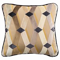 подушка декоративная бежевая с ромбами weave в Сочи