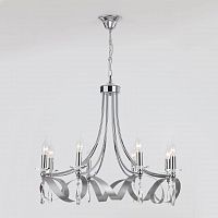 подвесная люстра eurosvet adelia 60064/8 хром в Сочи