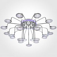 потолочная люстра eurosvet spider 80109/21 хром/синяя+фиолетовая хром в Сочи