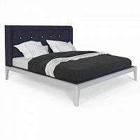 кровать двуспальная 180x200 темно-синяя из массива дуба fly soft new в Сочи