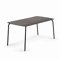 tramp table 160x80 черный, черный полицемент от la forma (ex julia grup) в Сочи