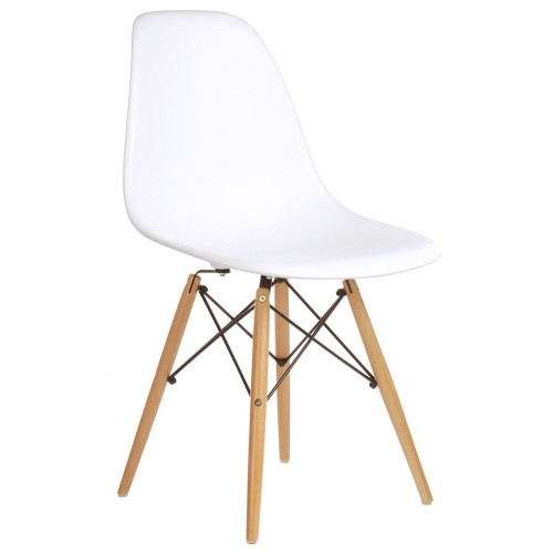 стул деревянный pc-015 белый (eames style) в Сочи