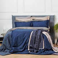 комплект постельного белья decoflux сатин 1.5 спальный cosmos dark в Сочи