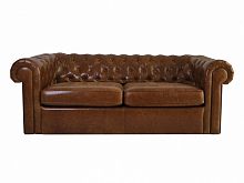 диван chesterfield прямой коричневый в Сочи