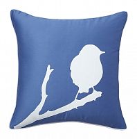 подушка с птичкой lone bird diamond-blue в Сочи
