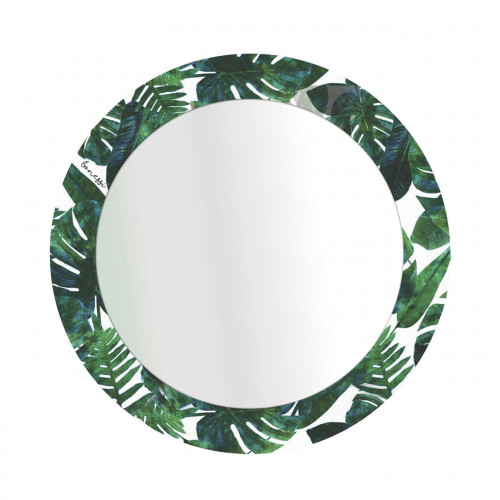 зеркало круглое в раме с принтом tropic в Сочи