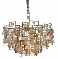 подвесная люстра crystal lux diego sp9 d600 gold в Сочи