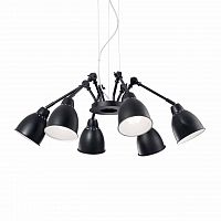 подвесная люстра ideal lux newton sp6 nero в Сочи
