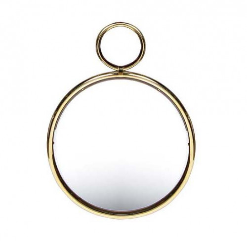 зеркало золотое круглое с подвесом 65 см fagis-1c в Сочи