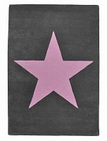 ковер wool star темно-серый-розовый в Сочи