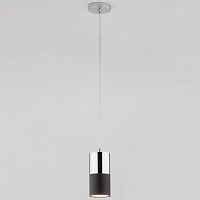 подвесной светильник eurosvet mini topper 50146/1 хром/черный в Сочи