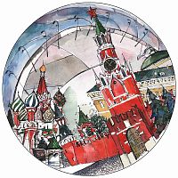 тарелка сувенирная спасская башня в Сочи