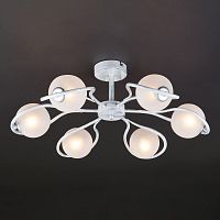 потолочная люстра eurosvet camomile 70089/6 белый с серебром в Сочи