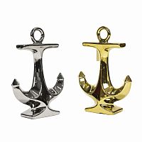 набор из 2 декоратинвых якорей silver and gold в Сочи