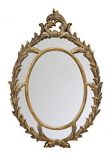 зеркало большое овальное золотое в резной раме визави в Сочи